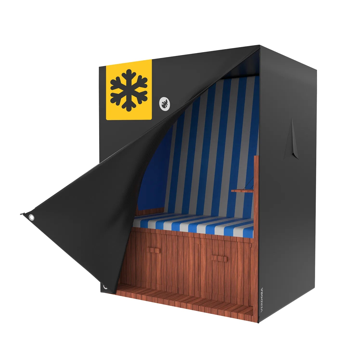 Winterfeste Strandkorb Abdeckung VERDOBA