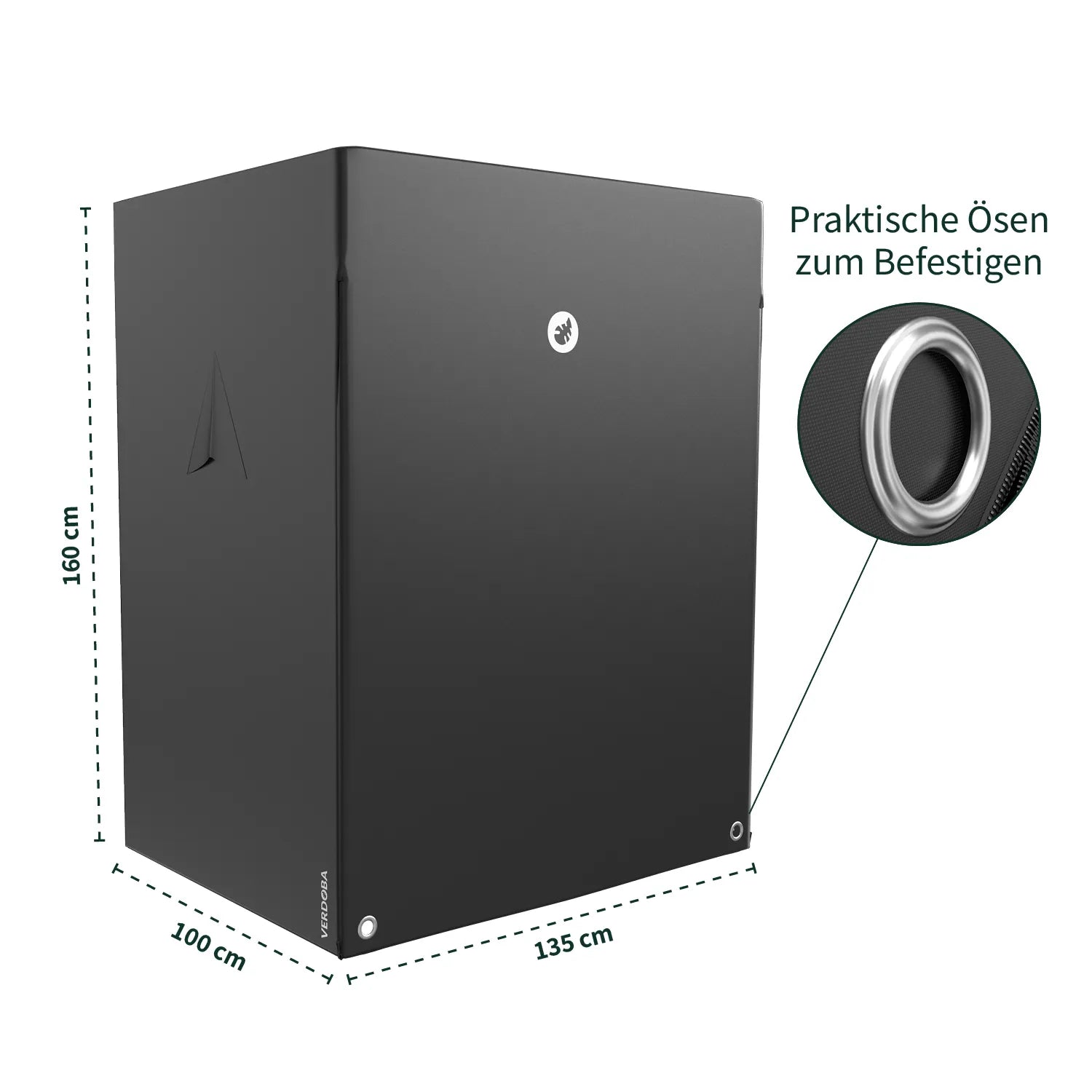 Strandkorb Abdeckung mit Befestigungsösen