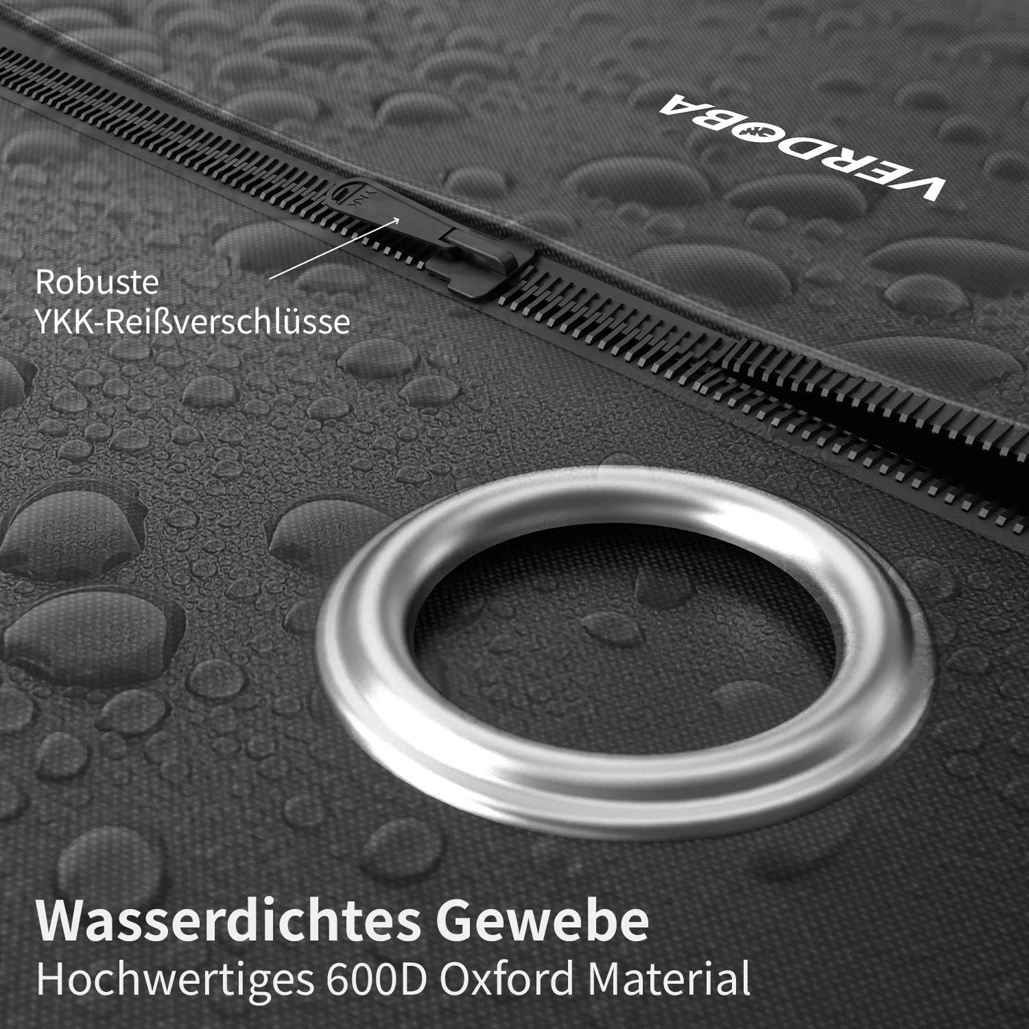 VERDOBA wasserdichte Strandkorb Abdeckung mit YKK-Reißverschlüssen