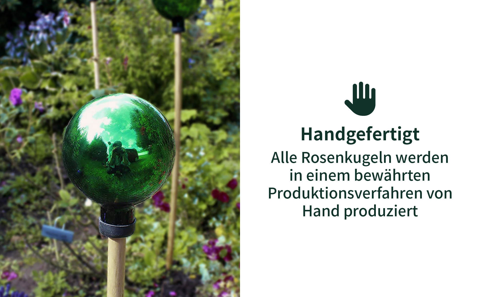Handgefertigte Rosenkugeln