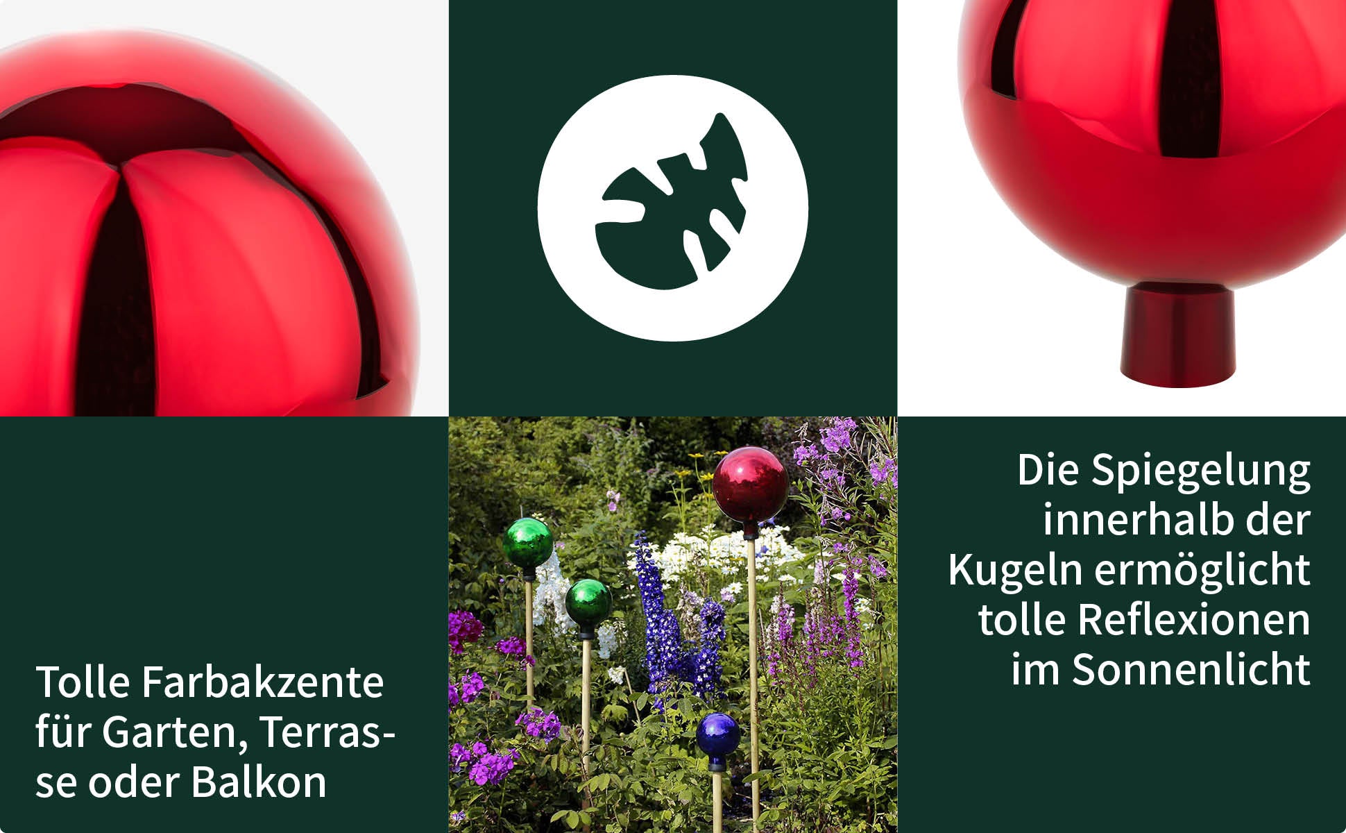 Rosenkugeln Gartendekoration