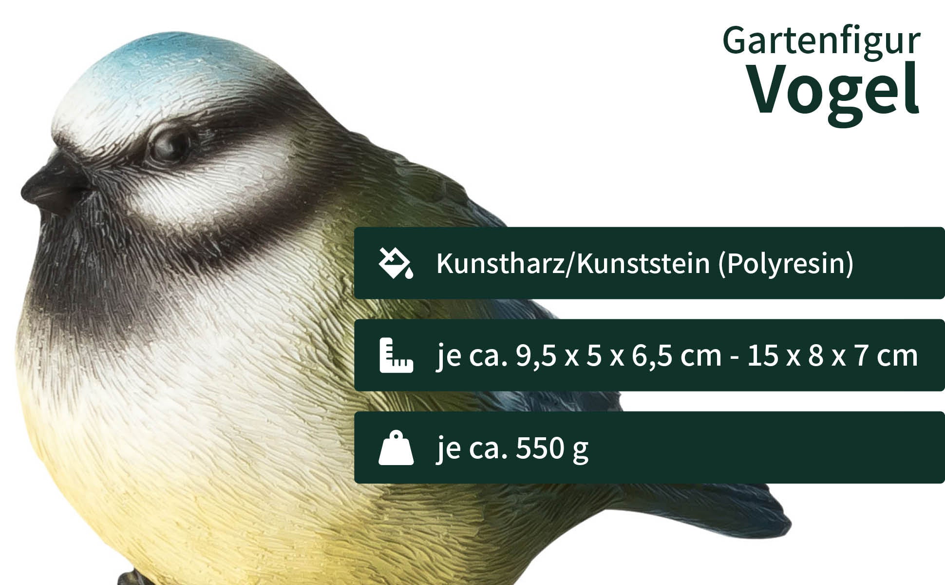 Gartenfigur Vögel von VERDOBA