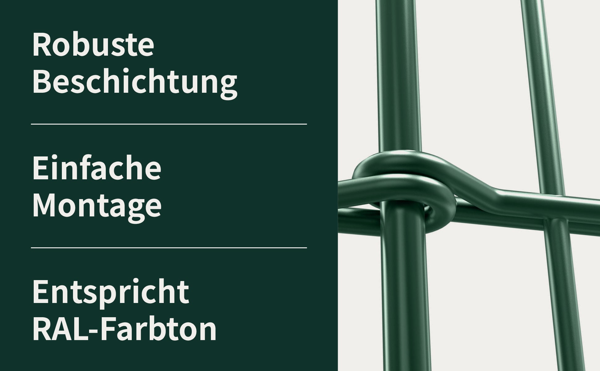 Robuster, langlebiger Teichzaun